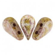 Les perles par Puca® Amos kralen Opaque mix rose-gold ceramic 03000/15695
